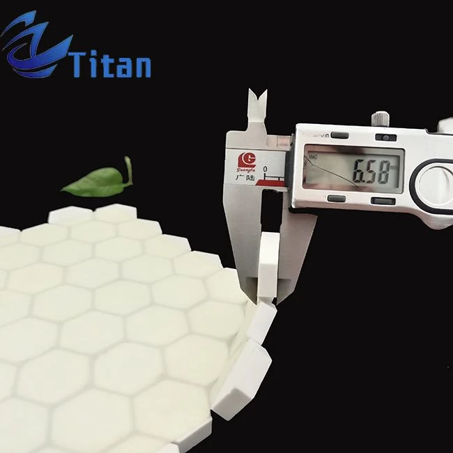 Mosaic Hexagonal Ceramic Tile Mat Wear Resistant Alumina Ceramic Hexagonal Tile Mat High Hardness Wear Lining Mat